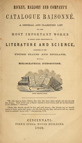 Catalogue raisonné