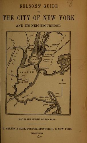 Nelson's guide to the city of New York and its neighbourhood