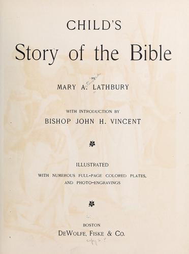 Child's story of the Bible
