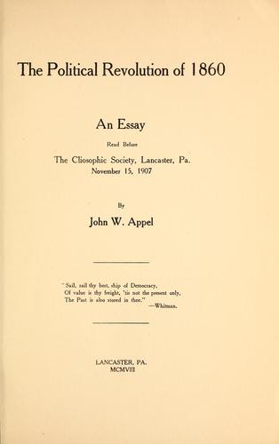 "Cliosophic" essays