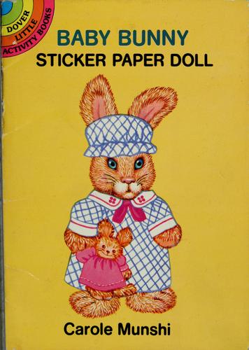 Baby bunny sticker paper doll