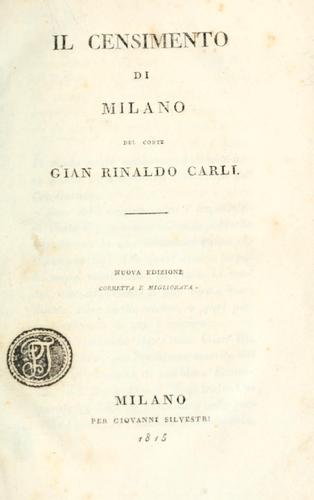 Il censimento di Milano