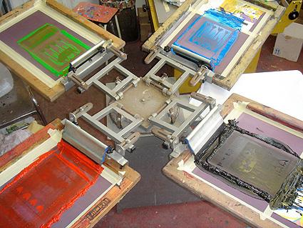 Silk screen color printing