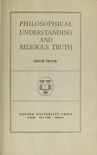 Philosophical understanding and religious truth