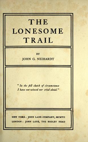 The lonesome trail