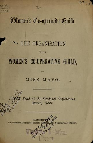 The organisation of the Women's Co-operative Guild