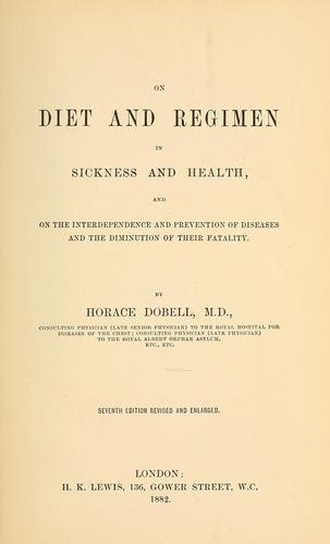 On diet and regimen in sickness and health