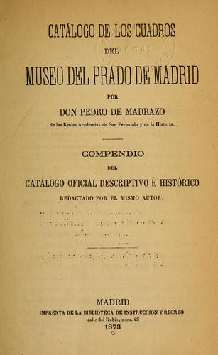 Catálogo de los cuadros del Museo del Prado de Madrid