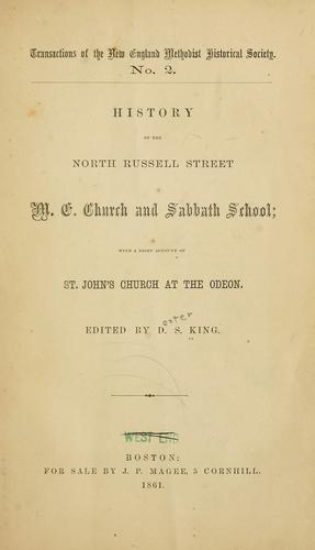 History of the North Russell Street M.E. church and Sabbath school