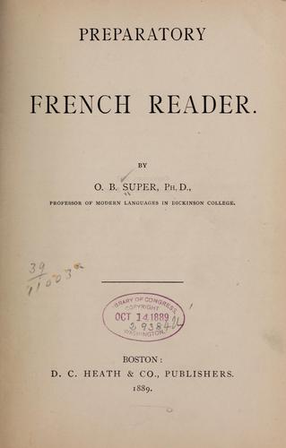 Preparatory French reader