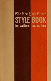The New York times style book for writers and editors