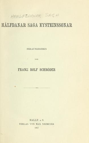 Halfdanar saga Eysteinssonar