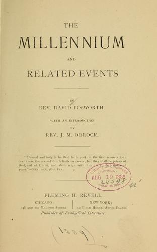 The millennium and related events ...