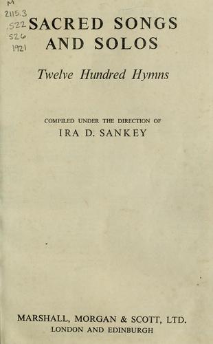 Sacred songs and solos