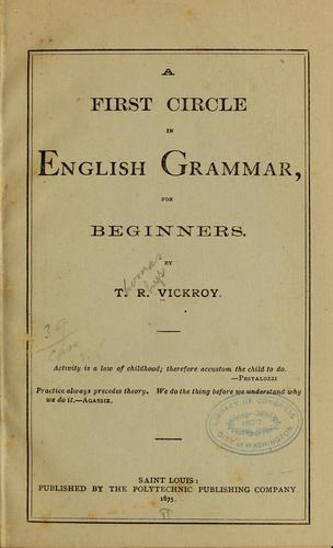 A first circle in English grammar