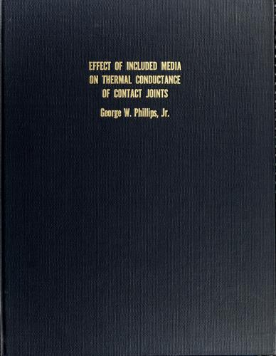 Effect of included media on thermal conductance of contact joints