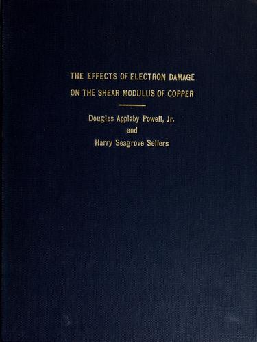 The effects of electron damage on the shear modulus of copper