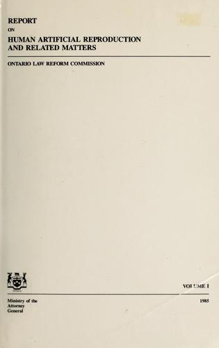 Report on human artificial reproduction and related matters