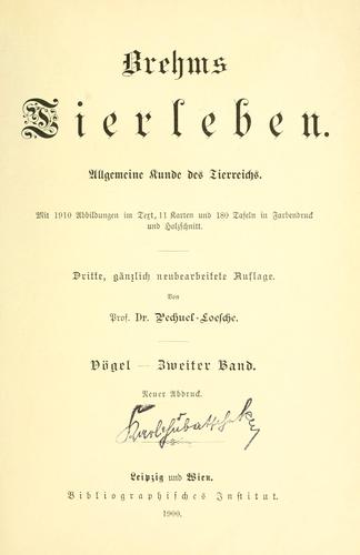 Brehms Tierleben