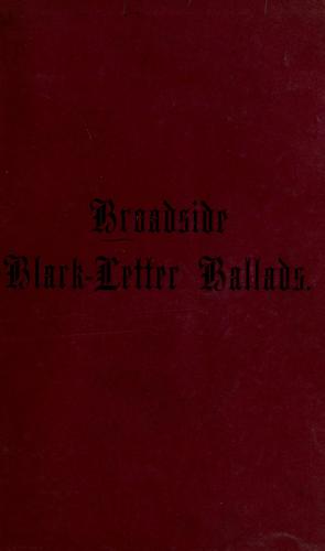 Broadside black-letter ballads