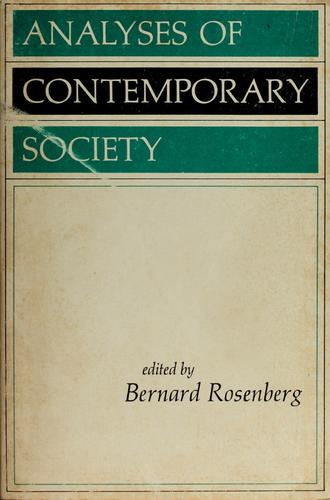 Analyses of contemporary society
