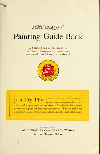 Acme quality painting guide book