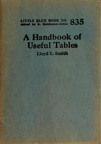 A handbook of useful tables