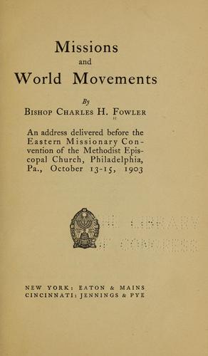 Missions and world movements