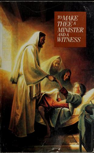 To make thee a minister and a witness