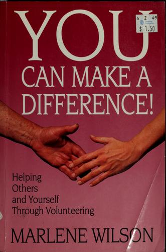 You can make a difference!