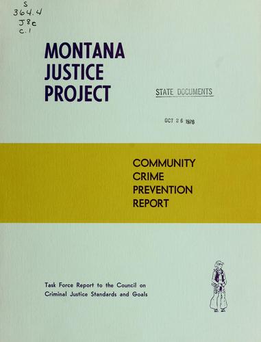 Community crime prevention report