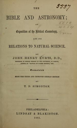 The Bible and astronomy