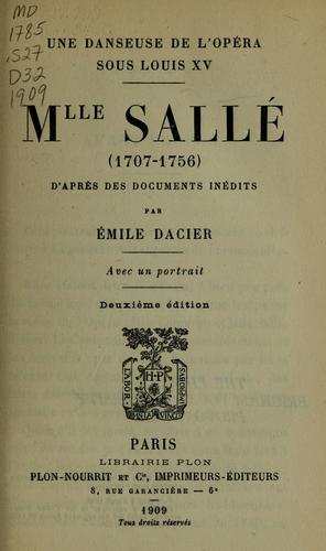 Mlle Sallé (1707-1756)