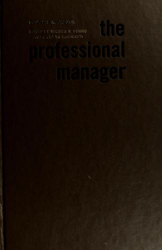 The professional manager