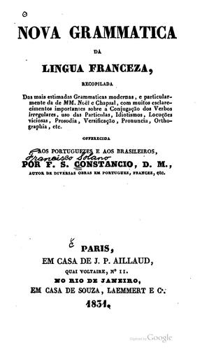 Nova grammatica da lingua franceza