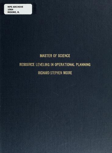 Resource leveling in operational planning