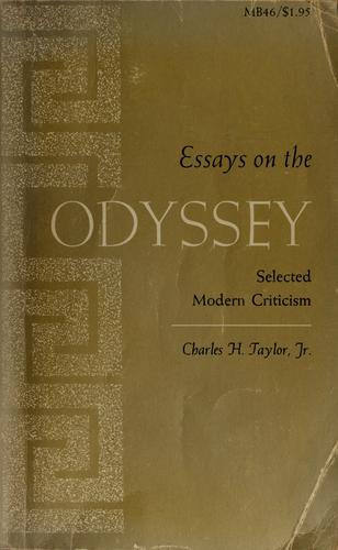 Essays on the Odyssey, selected modern criticism