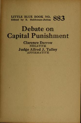 Debate on capital punishment