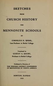 Sketches from church history for Mennonite schools