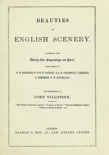 Beauties of English scenery