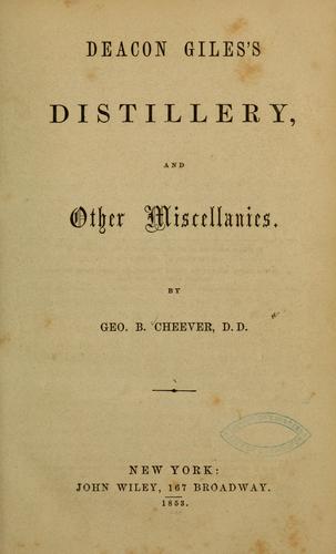 Decon Giles's distillery...