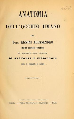 Anatomia dell' occhio umano