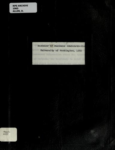 Design and coordination of Navy management information systems