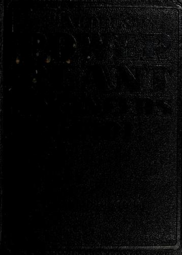 Audels Power Plant Engineers Guide