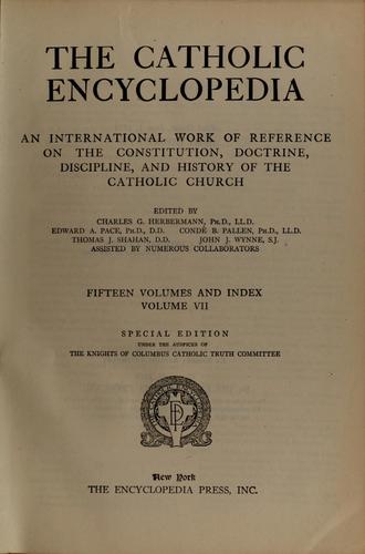 The Catholic encyclopedia