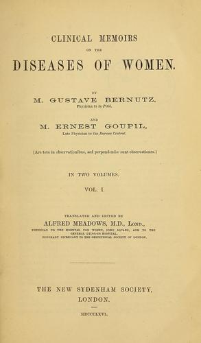 Clinical memoirs on the diseases of women