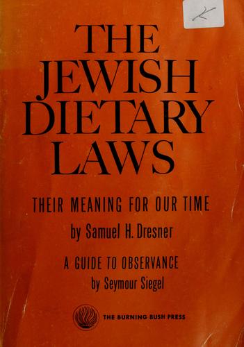 The Jewish dietary laws