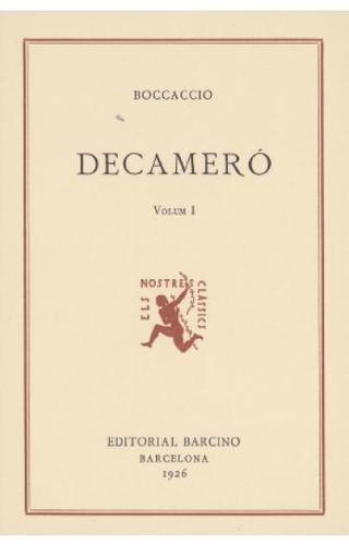 Decameró, versió catalana de 1429. Introd. de Carles Riba