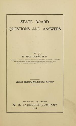 State board questions and answers