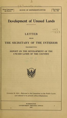 Development of unused land
